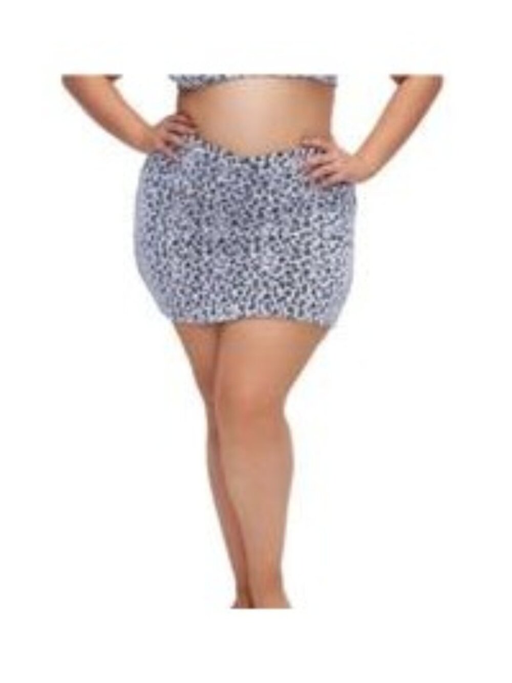 Good American Leopard Print Mini Skirt Size 4XL/5XL NWOT